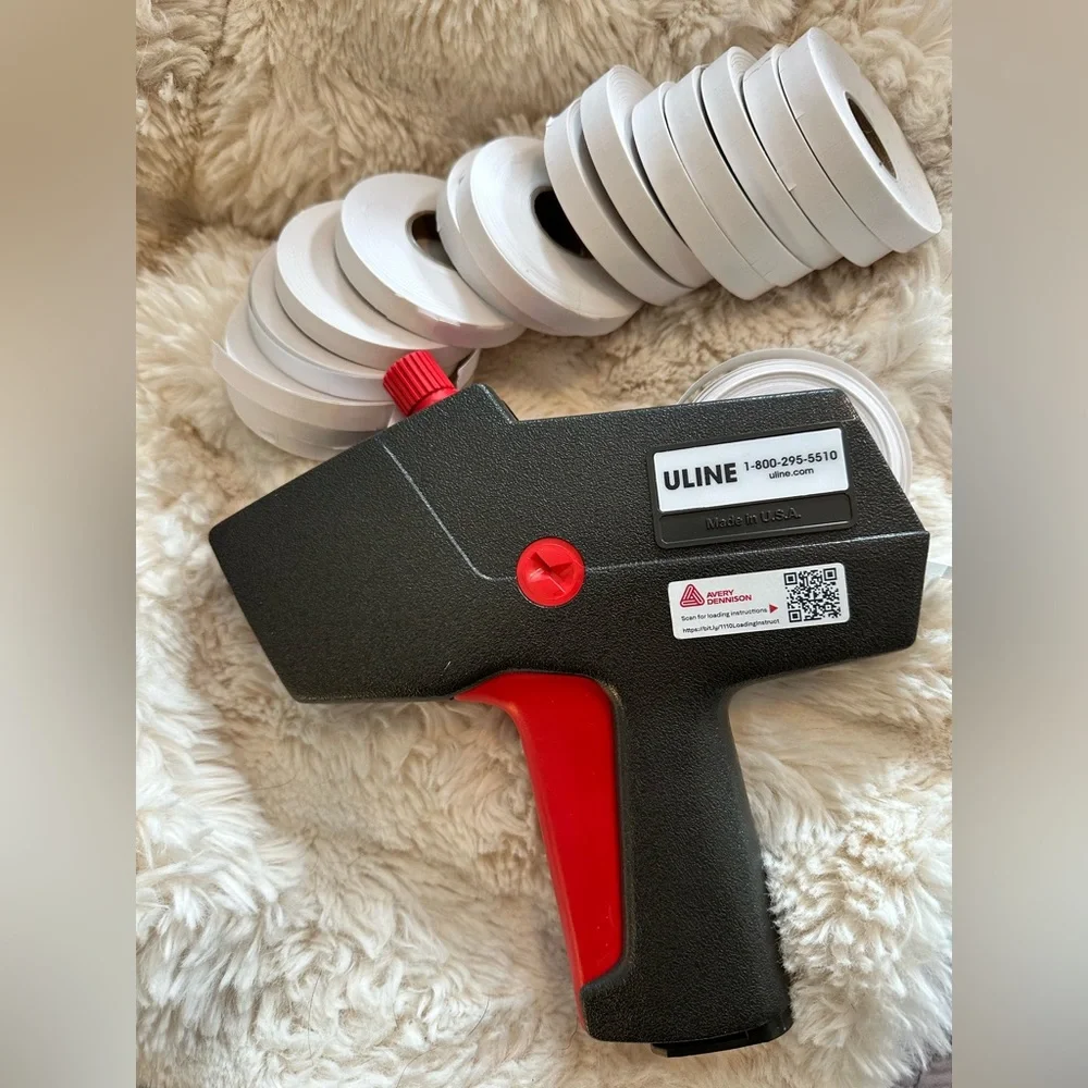 ULINE Black and Red Label Maker